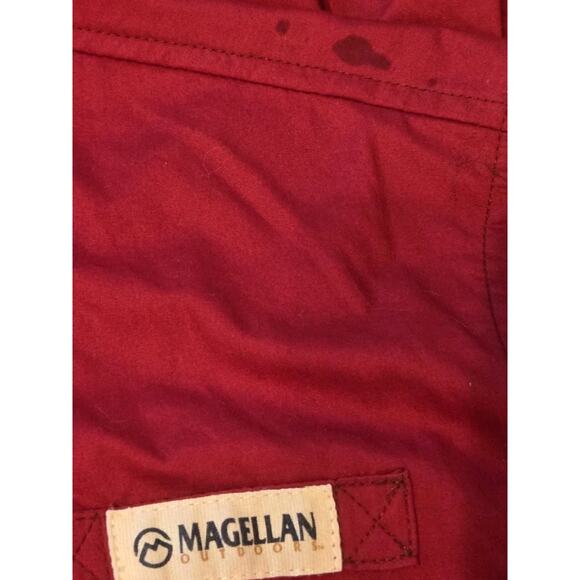 Magellan Outdoors Fish Gear Loose Fit Mens XS Button Long Sleeve Shirt Back Vent - Picture 10 of 13